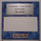 Blue Marble Plaque Silver/Red