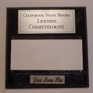 Black Marble Plaque Silver/Black