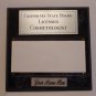 Black Marble Plaque Silver/Black