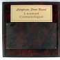 Red Marble Plaque Gold/Red
