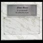 White Marble Plaque Silver/Black