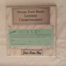White Marble Plaque Silver/Green
