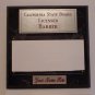 Black Marble Plaque Silver/Red