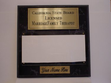 Black Marble Plaque Gold/Black