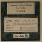 Green Marble Plaque Silver/Black