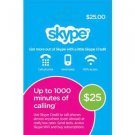 Skype Gift Card - 25$ (Email delivery)
