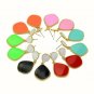 Elegant Boho Chic Vintage Bold Red Neon Candy Color Drop Stud Earrings