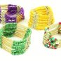 Emerald Green Bohemian Multilayers Tassel Rice Beads Trendy Chic Luxury Style Bracelet