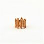 Classic Chic Fashion Punk Retro Antique Bronze Gold Plated Leaf Feather Style Ring