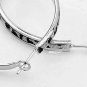 Beautiful Fun Fashion Leopard Silver Plated Leopard Print Big Hoop Circle Earrings