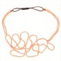Stylish Retro Vintage Fashion Forward Braided Golden Metallic Elastic Stretch Headband