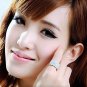 Exquisite Stylish Elegant Noble Silver Plated Shiny Crystal Rhinestone Finger Wide Band Ring