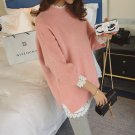 Free Size Women's Bawting Sweater Jumper Pink