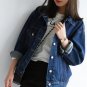 Size S Women's Denim Jean Blazer Jacket Outwear Loose