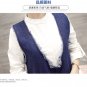 Size S Women's V-neck Raw Edge Frayed Denim Dress