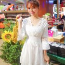 Size S Women's White Tunic Cocktail Party Prom Dress