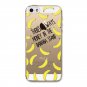 For iPhone 5 5S SE Case TPU Flowers Friuts Painted Phone Skin Transparent Clear Back Case Cover