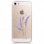 For iPhone 5 5S SE Case TPU Flowers Friuts Painted Phone Skin Transparent Clear Back Case Cover