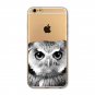 6s Soft Slim TPU Transparent Soft Phone Bags Case Cover for iphone 6 4.7" Cute Animal Cat Owl Rabbit