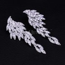 Eagle Shape Long Drop Earrings Crystal Bridal Earrings Gold Plated for Women Wedding Accessories