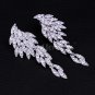 Eagle Shape Long Drop Earrings Crystal Bridal Earrings Gold Plated for Women Wedding Accessories