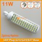 11W LED Plug Lamp G23/G24/E27 Round Shape