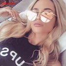 New Fashion Cat Eye Sunglasses Women Brand Designer Twin-Beam Mirror Lens Sun Glasses