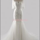 Mermaid Lace Appliques Wedding Dress