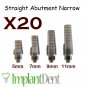 20 Straight Abutment Regular Platform Narrow Shape, Dental Implant, Prosthetics