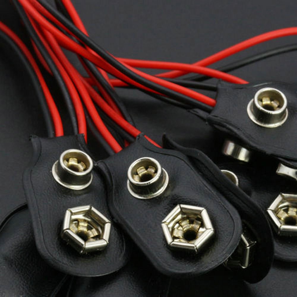 PP3 MN1604 9V 9volt Battery Holder Clip Snap On Connector Cable Lead