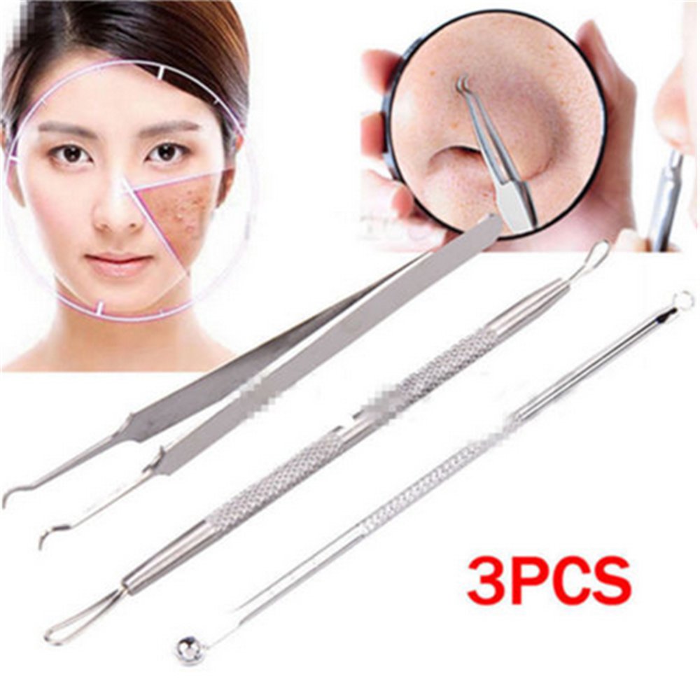 Набор для механической чистки лица. Набор косметолога для чистки лица. Набор для прыщей. Лицо использующее инструмент. Выдавливатель прыщей и угрей.