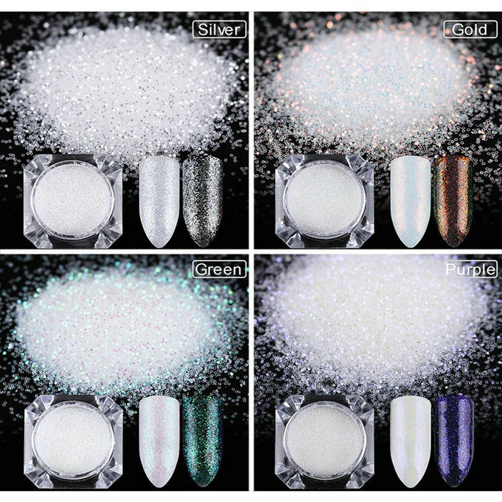 Nail Glitter Powder Dust 3D Nail Art Decoration Manicure Shining Tips