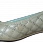 Sole Society Beige Leather Block Heel Quilted Shoes So-Lizette Different Sizes