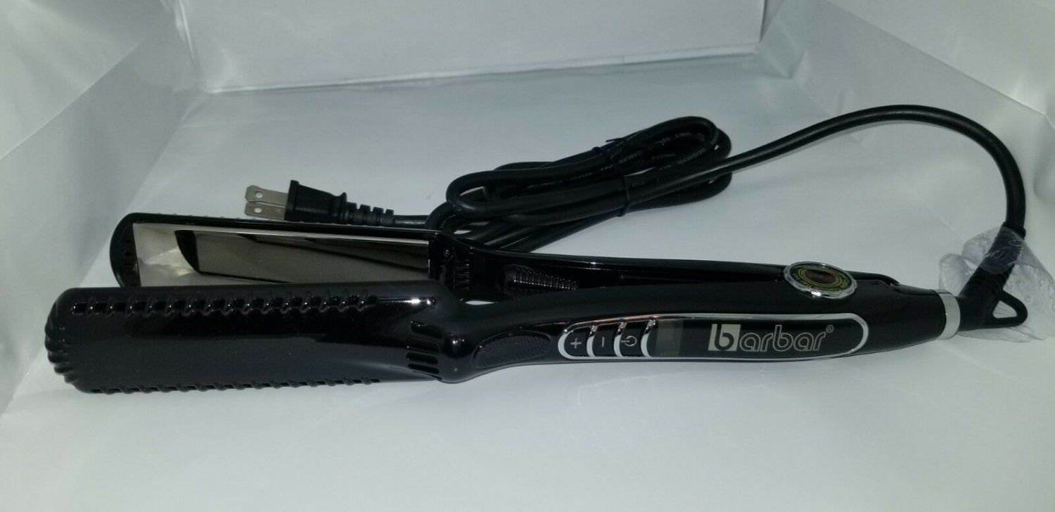 Barbar Salon Professional Flat Iron Hair Straightener Titanium Digital Display