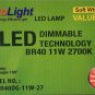 4 pack BR40 LED 11W 2700K Warm White Indoor/Outdoor Flood Light Bulbs 75 Watt