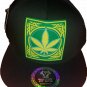 Top Level Snapback Hats Kush Marijuana Weed Embroidered Flat Bill California
