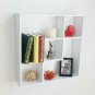 HAO ALWAYS DO BETTER Geometric Squares Display Shelf with 5 Cubes,Storage Shelf