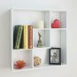 HAO ALWAYS DO BETTER Geometric Squares Display Shelf with 5 Cubes,Storage Shelf