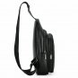 Mens Gator Pattern Leather Sling Chest Bag Travel Crossbody Zipper Shoulder Bag