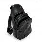 Mens Gator Pattern Leather Sling Chest Bag Travel Crossbody Zipper Shoulder Bag