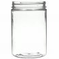 24 Pack 25oz Clear Plastic Jars PET With Orange Lid For Food, Powder Storage