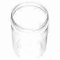 24 Pack 25oz Clear Plastic Jars PET With Orange Lid For Food, Powder Storage