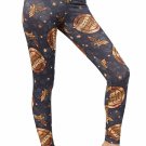 Wonder Woman Gold & Navy Pattern Leggings Bottom DC