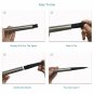 New 12PCS Outdoor Solar Power LED Garden Landscape Lights Stainless Steel White