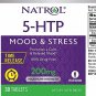 Natrol 5 -HTP Time Release 200mg 30Tablets 5htp Mood & Stress Supplement