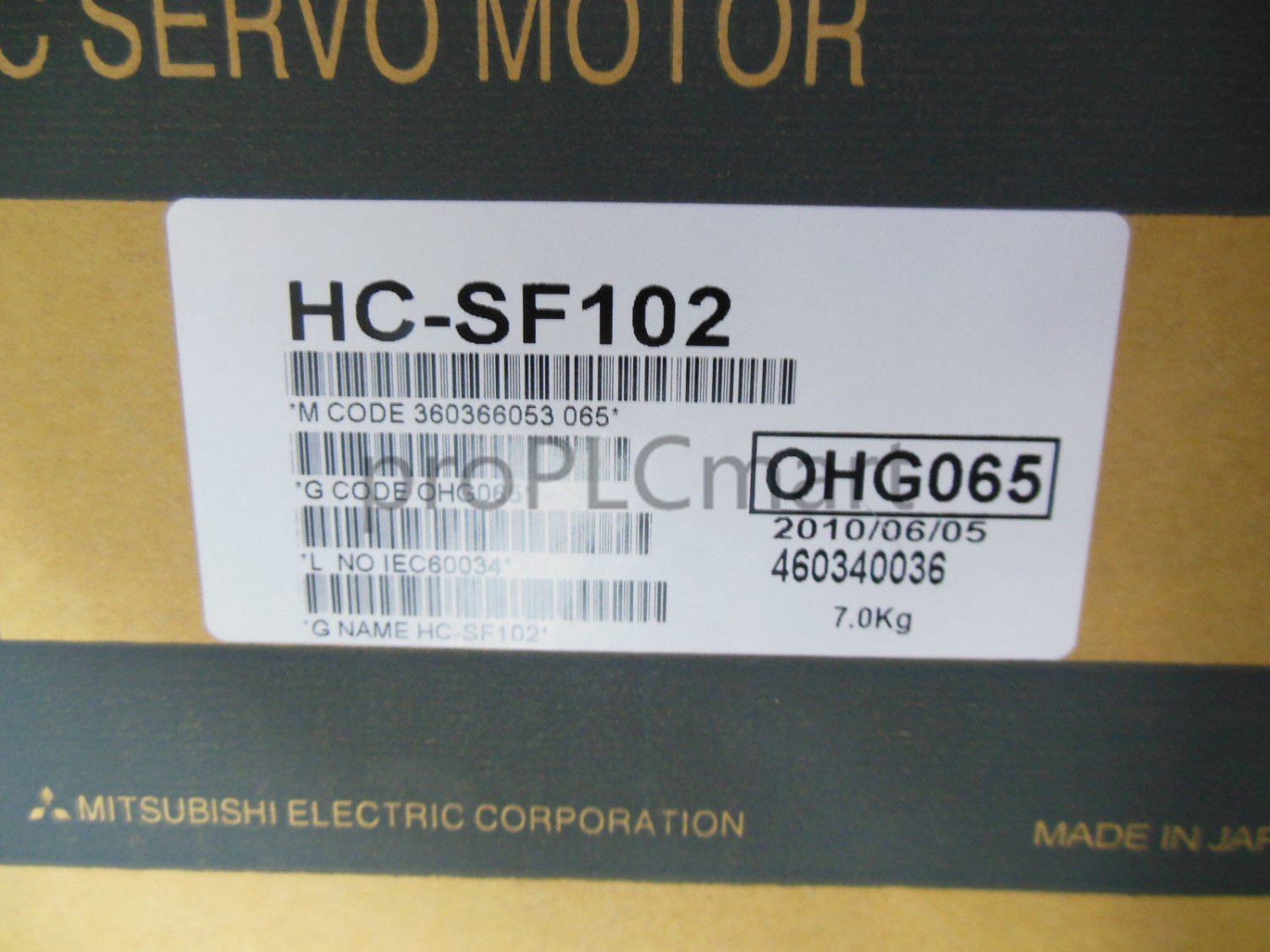 MITSUBISHI SERVO MOTOR HC-SF102 FREE EXPEDITED shipping HCSF102 NEW