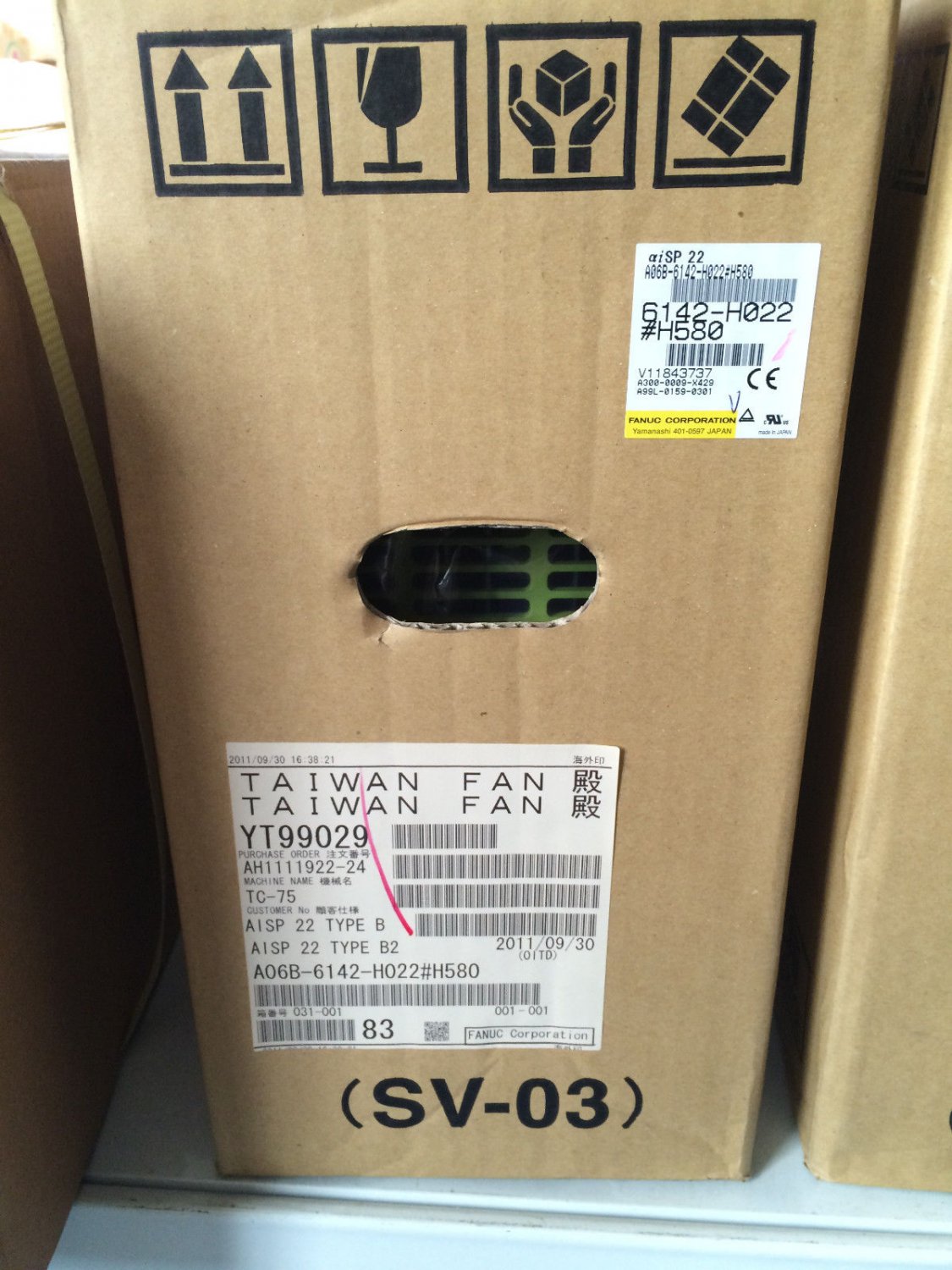 FANUC SERVO AMPLIFIER A06B-6142-H022#H580 EXPEDITED SHIPPING A06B6142H022H580