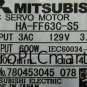 MITSUBISHI SERVO MOTOR HA-FF63C-S5 EXPEDITED SHIPPING HAFF63CS5 USED