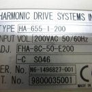 HARMONIC Servo Drive HA-655-1-200 USED FREE EXPEDITED SHIPPING HA6551200