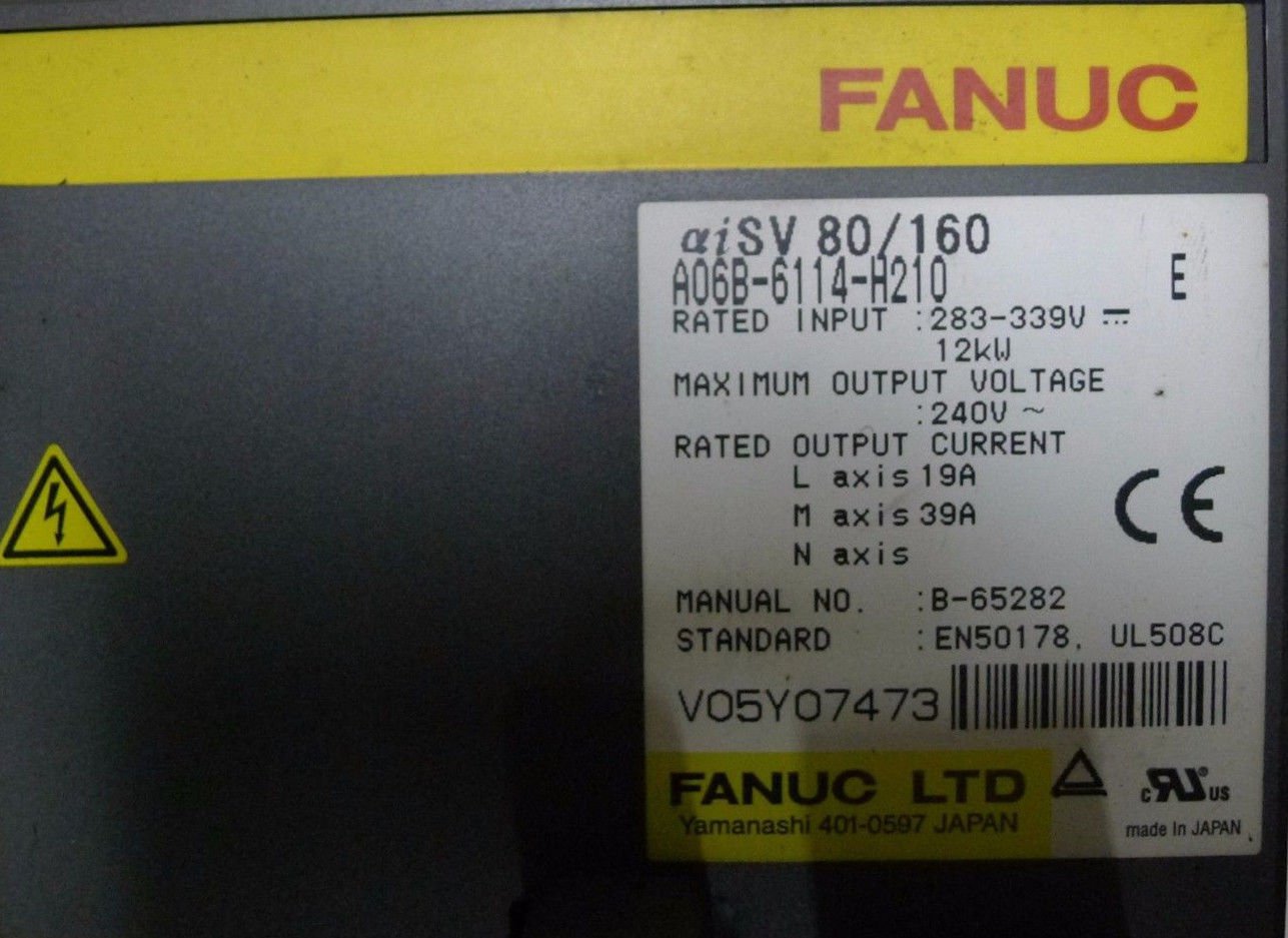 FANUC Servo Amplifier A06B-6114-H210 USED EXPEDITED SHIPPING A06B6114H210